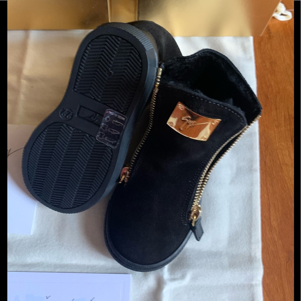 giuseppe zanotti NEW merino lined suede trainers - Picture 2 of 8